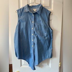 Cute JCrew denim top - size 12
